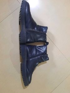 Stylish Black Leather Ankle Boots
