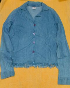 Embroidered Denim Shirt