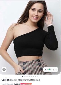 Stylish Black Crop Top