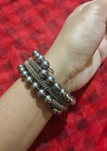 Oxidized Silver Bracelet