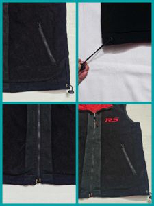 Reversible Vest Red &amp; Black Jacket