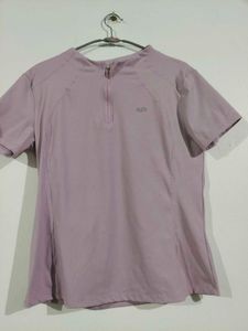 Women's Athletic Zip Neck Top and shorts
