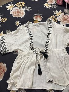 Boho Tie-Front top