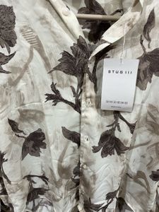 Floral Print Button-Up Shirt