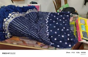 Stunning Navy Blue siqvens Lehenga Choli