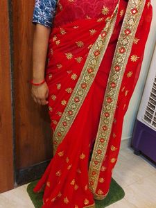 🪔 Gyarash Sale New Saree With Free Blouse 36inch
