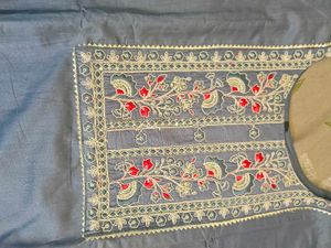 Embroidered Kurta Set with Dupatta