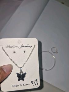 Butterfly Necklace &amp; Ring Set