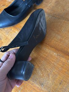 Marc Loire Black Slingback Heels