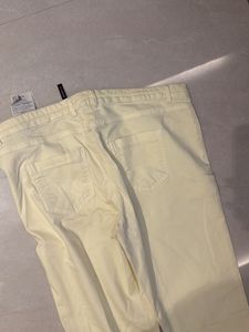 Yellow Cropped Trousers