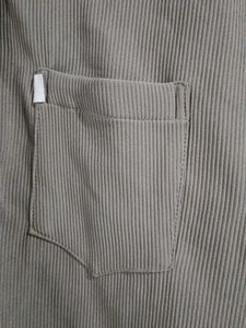 Stylish Khaki Button-Up Tunic Top