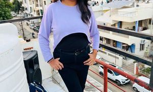 Lavender Cropped Long Sleeve