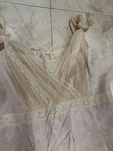 Vintage Lace Trimmed Slip Dress