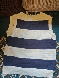 Striped Knit Vest