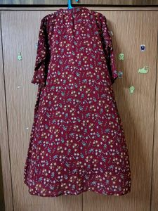 New 48 size Chic Floral Print Maxi Dress