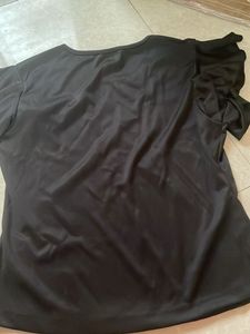 Chic Black V-Neck Top