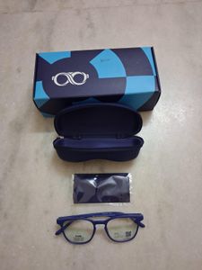 New Stylish Blue Eyeglasses with Case