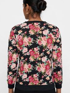 Floral Print Cardigan