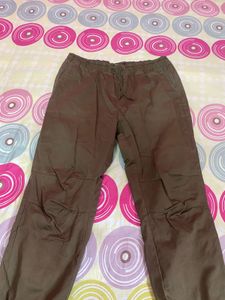 Brown Cargo Pants pure cotton