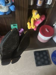 Sparkly Black Pointed Flats