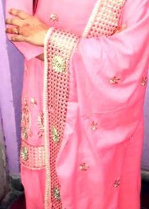 Pink Embroidered Kurti