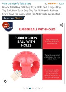 Goofy Tails Dog Ball..Dog Toys