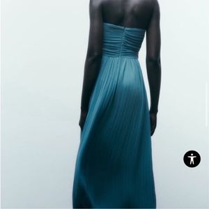 Zara Limited Edition Pleated Stapless Midi Dress