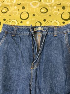 Blue Denim Cargo Pants