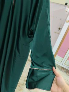 Abaya with Gold Trim