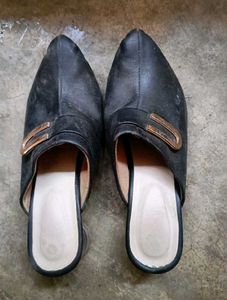 Stylish Black Mules