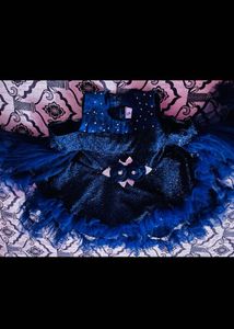 both frocks combo Sparkly Blue Party Dress