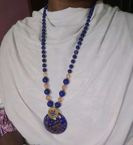 Blue Beaded Necklace