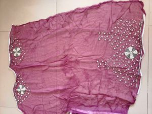 brand new Beautiful Embroidered chiffon Saree