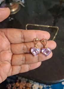 Heart Shaped Dangle Earrings