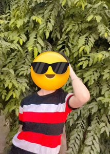 Combo Black-Red Lining Crop Top For Women