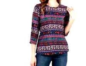 Boho Paisley Jaipuri Print Top💜