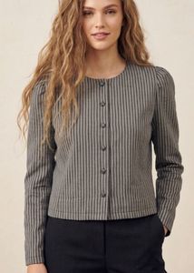 Beautiful Striped  crop shirt