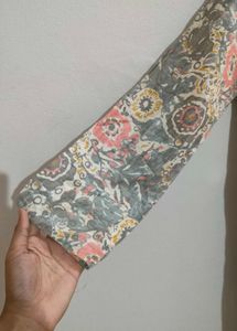 Floral Print Cotton Kurta