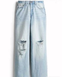 H&M ripped baggy jeans