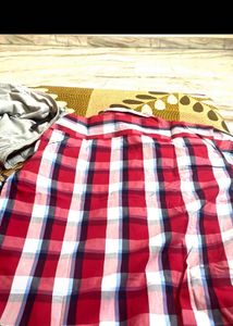 Here n Now Checked Casual Shirt - Red &amp; Blue