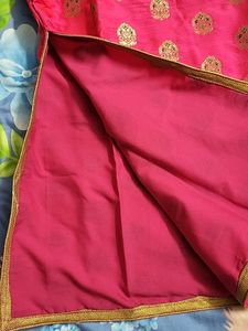 Vibrant Pink Brocade Kurta never used