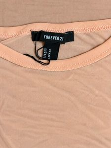 Forever 21 Sheer Mesh Bodysuit Top