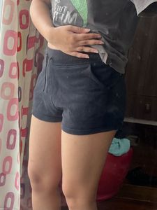 Black Casual Shorts