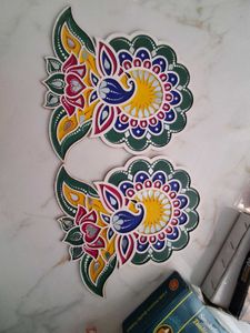 Vibrant Peacock Showpiece