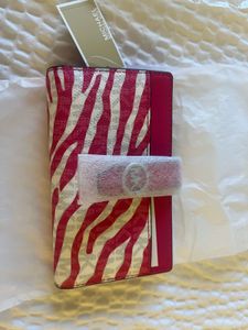 Og Michael Kors Pink Zebra Print Wallet