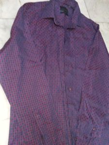 Vintage Patterned Button-Down Shirt
