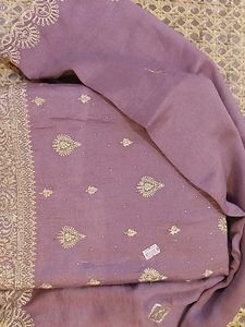 Embroidered Lavender Salwar Kameez Unstitched