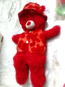 Cute Red Teddy Bear Plush Toy