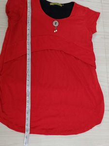 Red Top with Embellishment