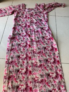 Floral Print Midi kurta